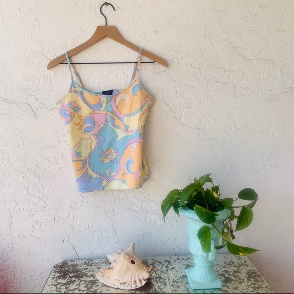 vintage retro vsco GAP preppy spaghetti strap tank - Picture 3 of 3